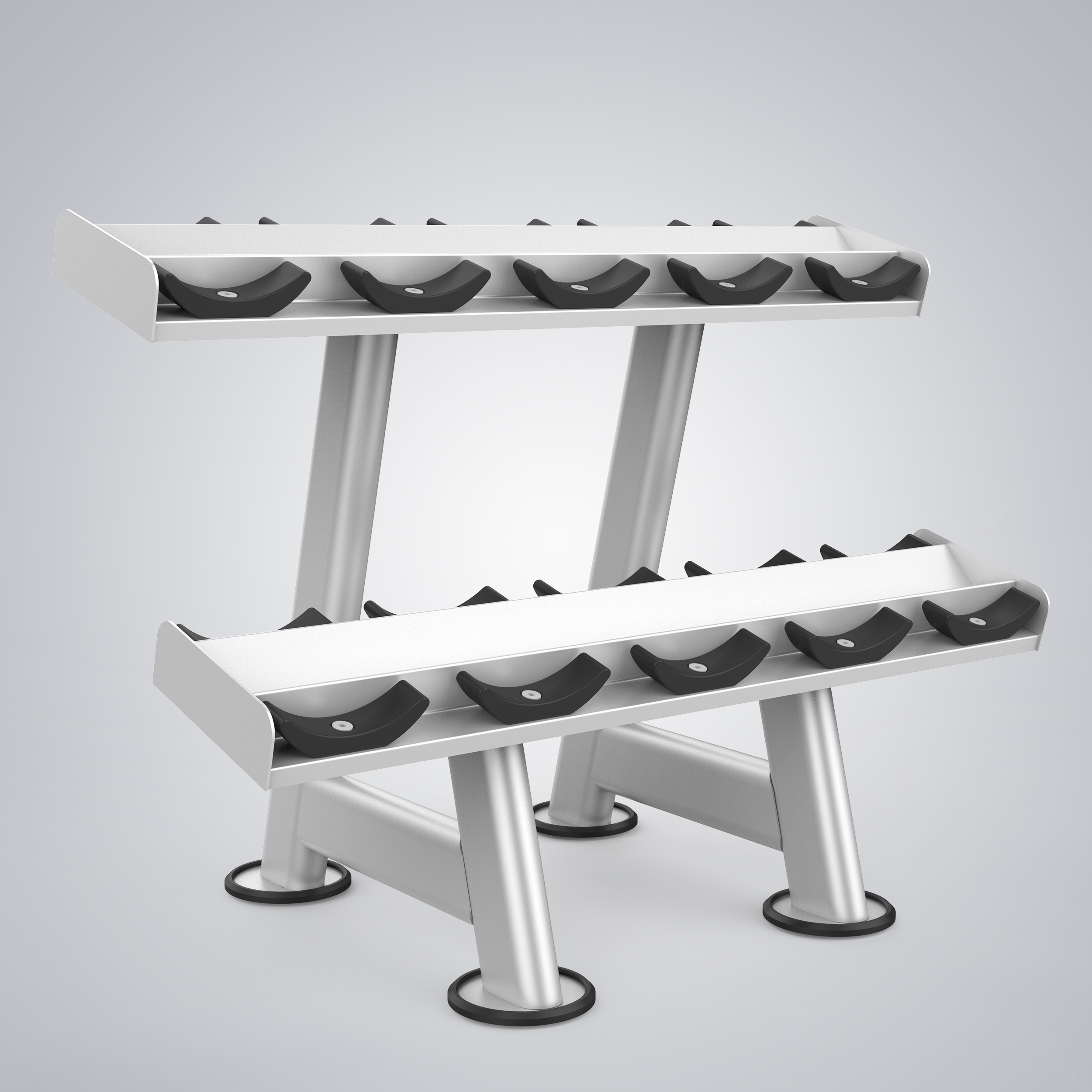 2-Tier 5 Pair Dumbbell Rack U2077S